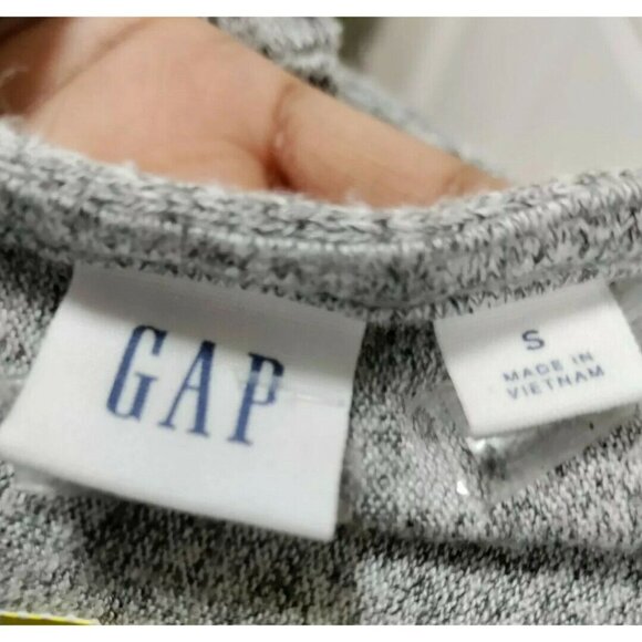 Gap Gray Marled Jersey Knit Halter Casual Romper Shorts Cotton Women's Small - Picture 5 of 9